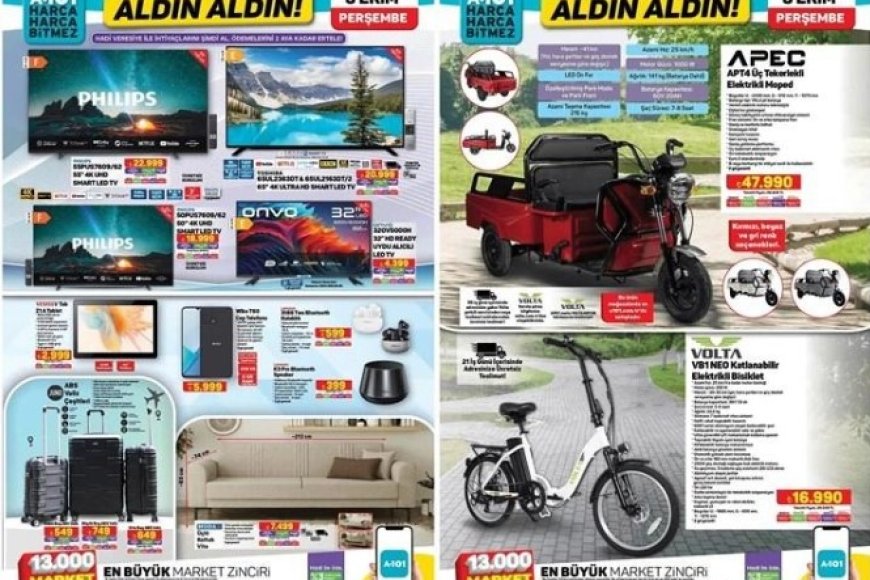 Katlanabilir Elektrikli Bisiklet Volta  VB1 Neo 3 Ekimde A101 Market de Satışta